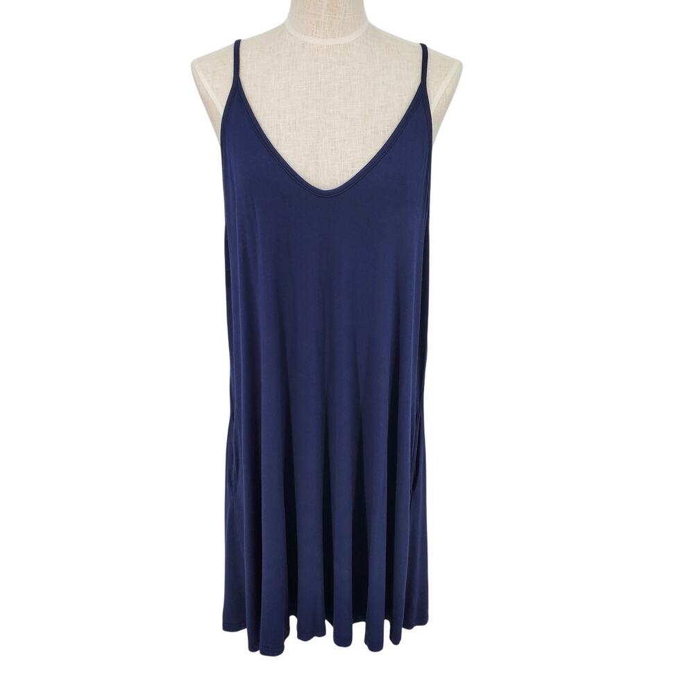 MISFAY Summer Spaghetti Strap Swing Tank Dress with Pockets Womens 3XL Pre-Owned